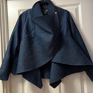Denim jacket with fun angles and details
